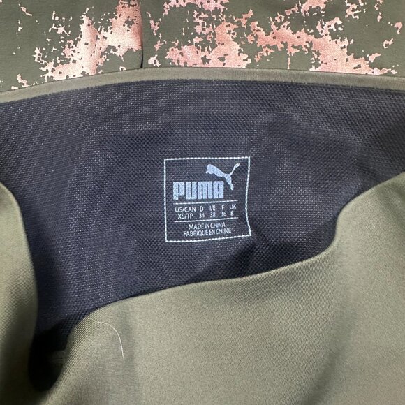 PUMA Premium Olive and Rose Gold Wide Waistband Leggings Size XS - Picture 6 of 6